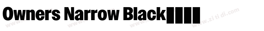 Owners Narrow Black字体转换